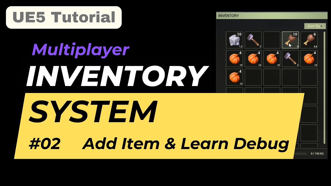 UE 5 Inventory System #02 Add Item to replicated Inventory - YouTube