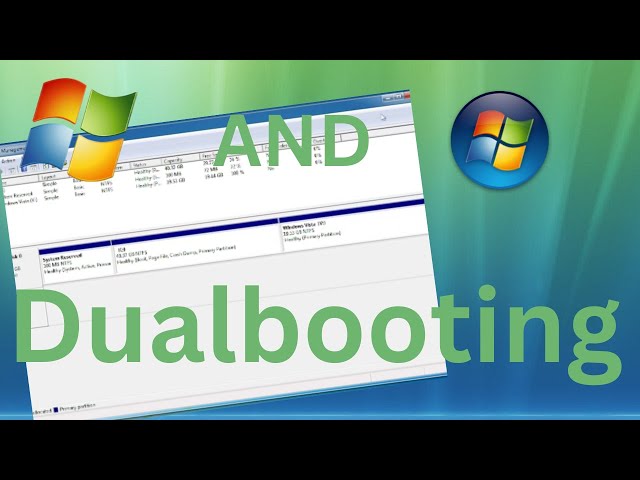 How to Dualboot Windows 7 and Vista - YouTube