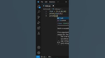 Index In Python Lists  🐍 #shorts #python #pythonprogramming