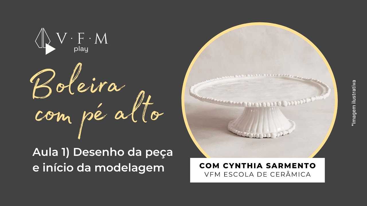 Como criar um prato de bolo de cerâmica