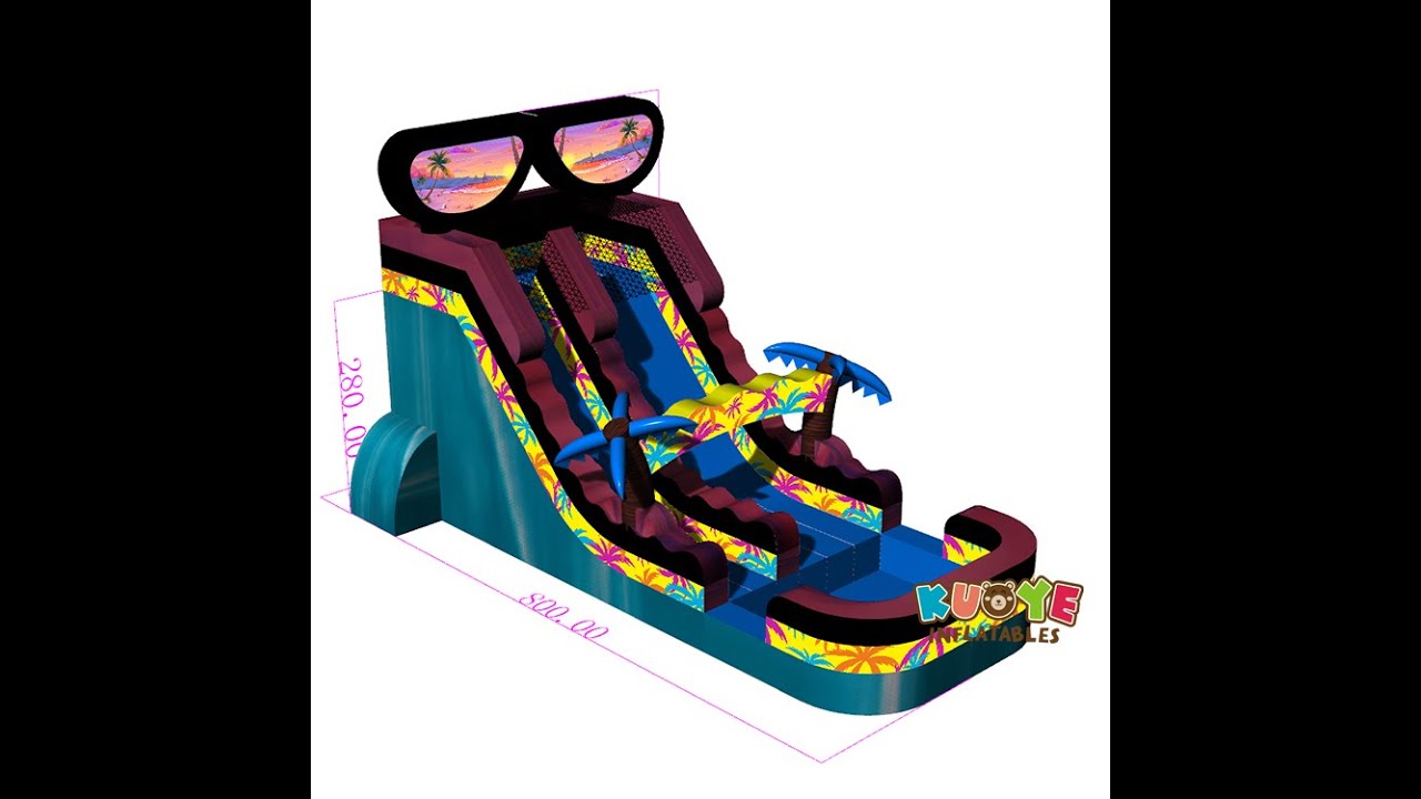 Commercial Beach Sunglasses Water Slide for Your Rental Fleet