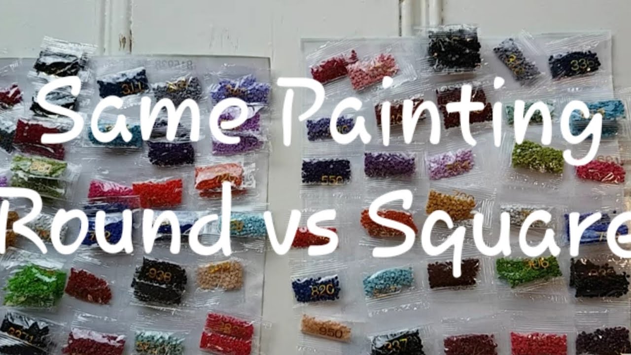 How Different Is It? Round vs Square Pt. 1 UNBOXING Diamond Painting Iaoda Store AliExpress