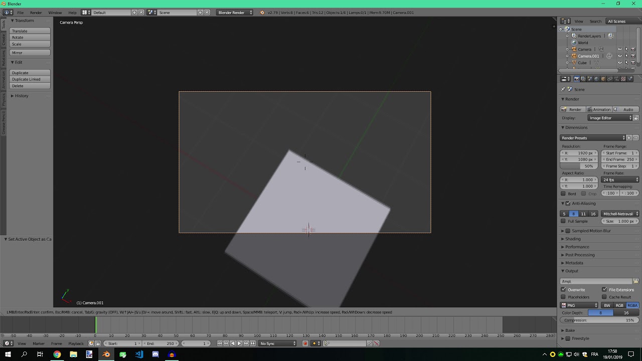 Blender - Utilisez plusieurs caméras et passer d'une caméra à l'autre (extrait formation)