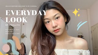 My everyday look แต่งหน้าเบาๆยังไงให้รอด แต่งง่ายมากก🥯🤏🏻✨ | bmalliya