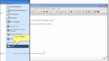 Hello Java Program run from Command Prompt