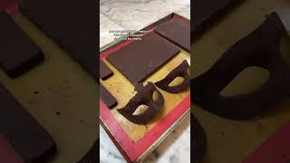 Making chocolate sculpture for charity #culinaryschool #chocolateart #chocolate #chocolatesculpture