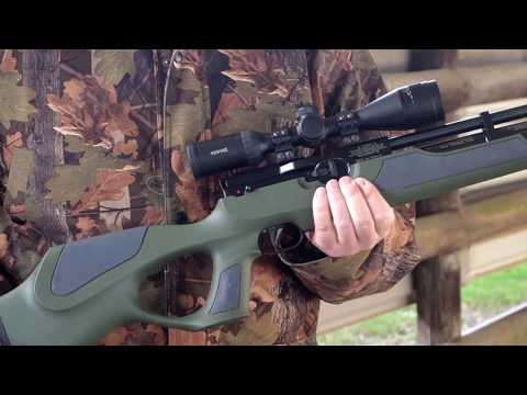 Пневматическая редукторная РСР винтовка Weihrauch HW 100 T Synthetic stock калибр 4,5, видео 1