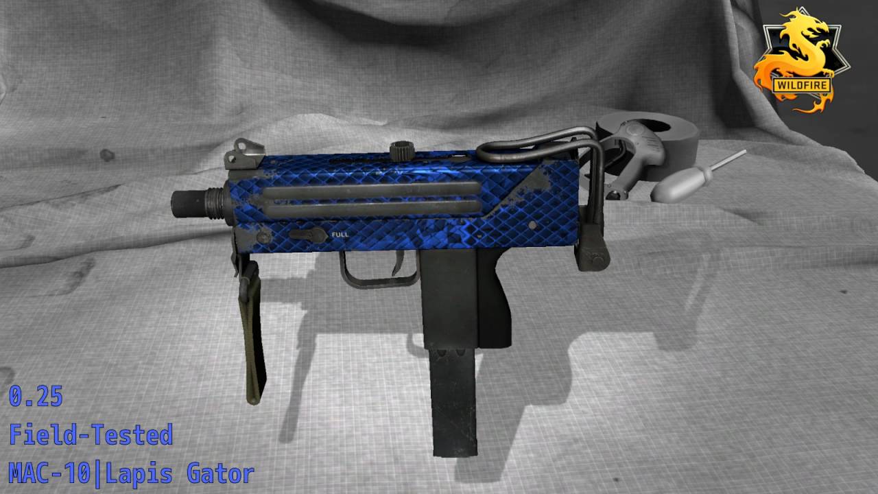 MAC 10  Lapis Gator Wear/Float