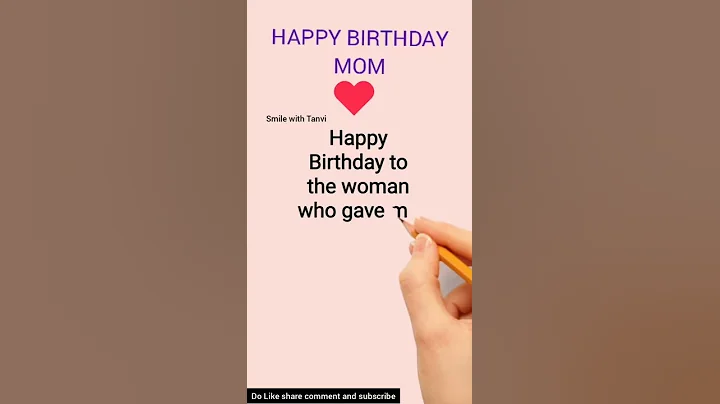 Heart touching birthday wishes for Mom || Happy Birthday mom #happybirthday #shorts