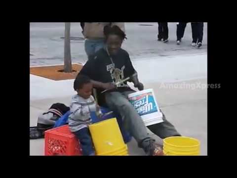 Best Street Drummers Ever Father and Son