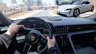 2024 Porsche Taycan 4S POV Driving Impressions!