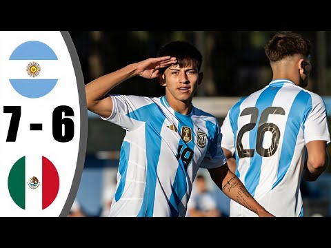 ملخص مباراة الارجنتين والمكسيك اليوم 7 6 اهداف مباراة الارجنتين والمكسيك اهداف الارجنتين اليوم