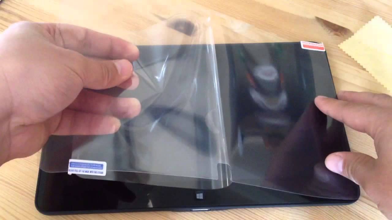 How not to put a screen protector on a Dell Latitude 10 Essential (screen protector from ebay