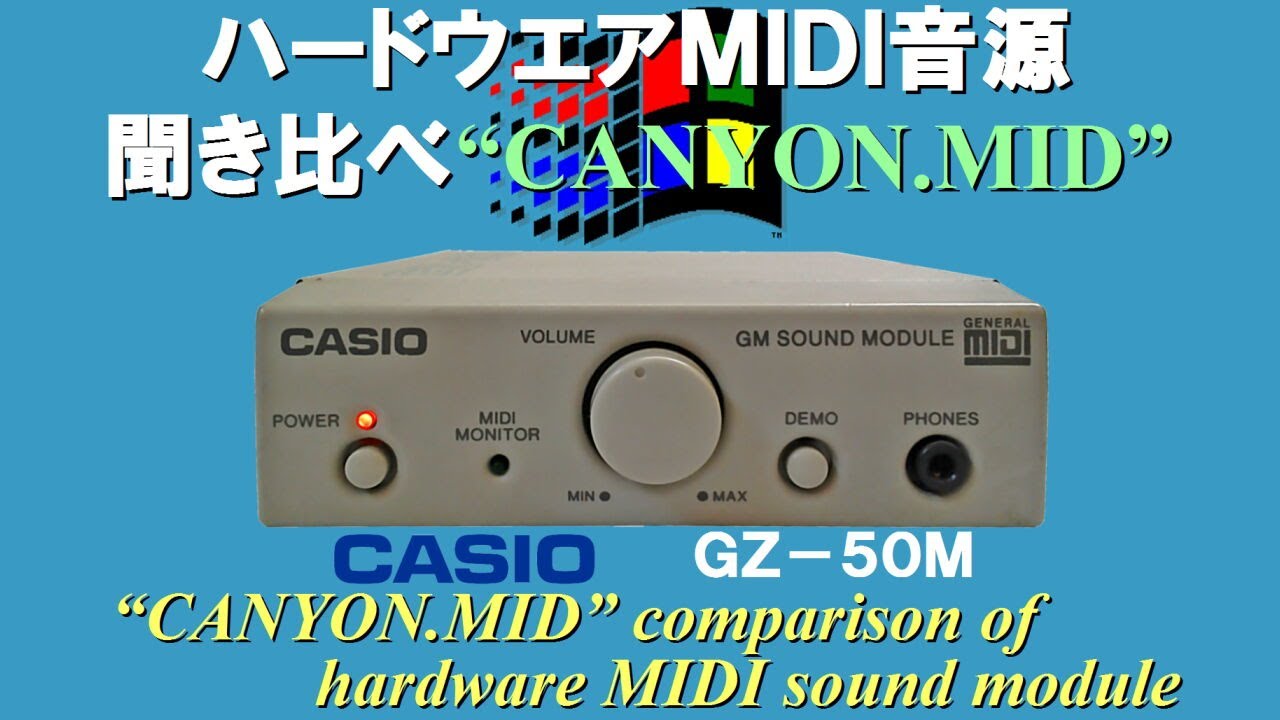 CANYON.MID for CASIO GZ-50M - YouTube