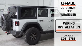 2018-2024 Jeep Wrangler | U-Haul Trailer Wiring Installation | CQT118786 screenshot 4