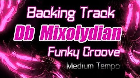 Backing Track: Db Mixolydian Funky Groove Style