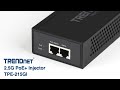 Trendnet 25g poe injector  tpe215gi