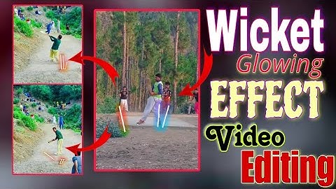 How to Edit Cricket Ball and Wicket Glowing Effect Video Editing | Trending Wicket Glowing Effect