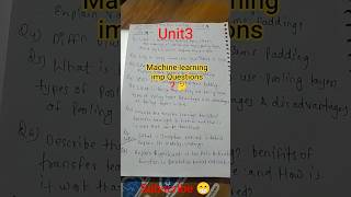 Machine Learning||ML|| CS-601||💯%|| RGPV Btech Bhopal #dsa #bhopal #machinelearning