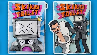 DIY Skibidi Toilet game book 🚽🎥 VS Titan Tv Man Game Book📺 +Squishy surgery