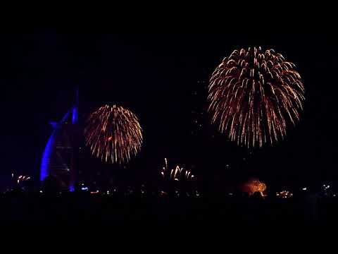 Dubai | Amazing 2020 fireworks at Burj Al Arab | #Newyear #2020
