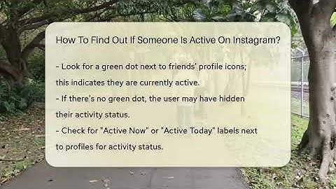 How To Find Out If Someone Is Active On Instagram? - Everyday-Networking