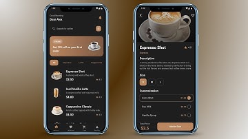Coffee App UI Design Using Flutter - Flutter UI Design Tutorial