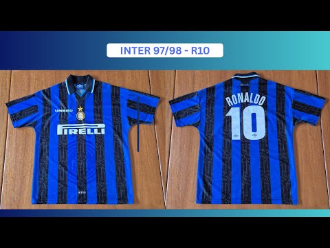 Inter Milan 97/98 Home Jersey - Ronaldo 10 | Football - YouTube