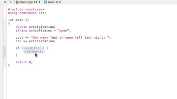 If statements (C++ programming tutorial)
