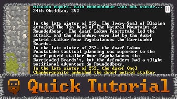 Dwarf Fortress - Quick Tutorial - Raiding and Looting