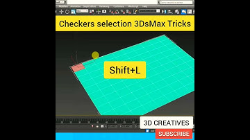 3Dsmax Checker Selection Easy Tricks #3dsmax #shorts