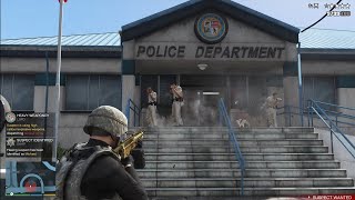 GTA 5  La Mesa Police Station Massacre + Six Star Escape