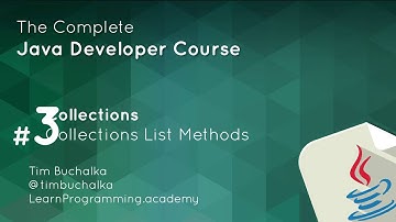 Java Course - 4 of 7 - Collections List Methods