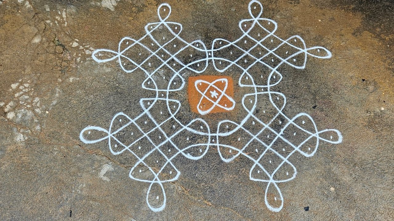 Step by step easy sikku kolam
