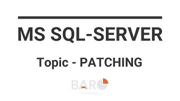(ባሮ) MS SQL Server  |  Patching  |  PODCAST