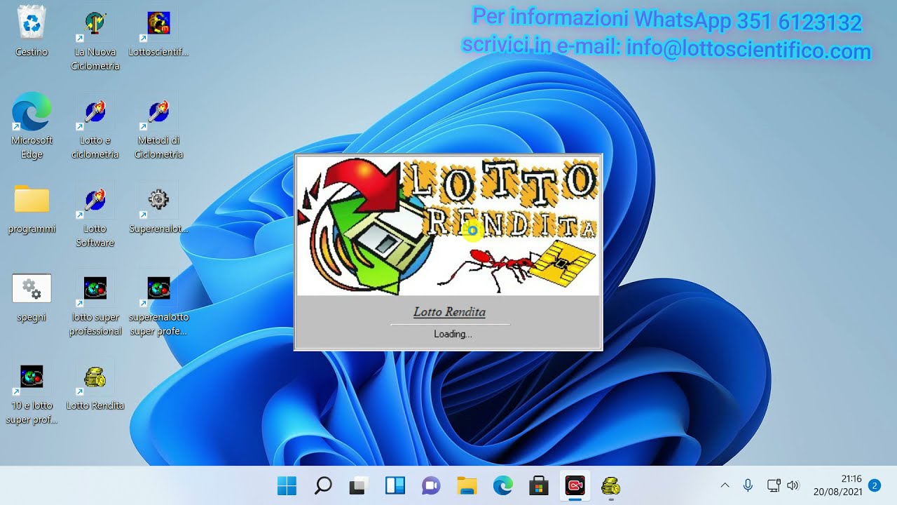 I nostri programmi per il lotto, 10 e lotto, superenalotto? Le previsioni pronte per te! WINDOWS 11!