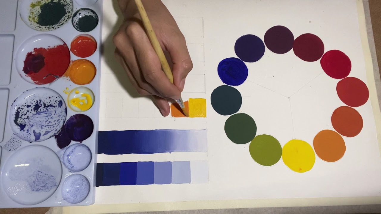 Ep 2 ไล่ค่านำหนัก อ่อน-แก่ เทคนิคสีโปสเตอร์ by ครูฝ้าย Fine Art