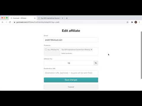 How to add an affiliate in Gumroad?