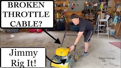 BROKEN Lawn Mower Throttle Cable - Jimmy Rig It! 🤘🇺🇸