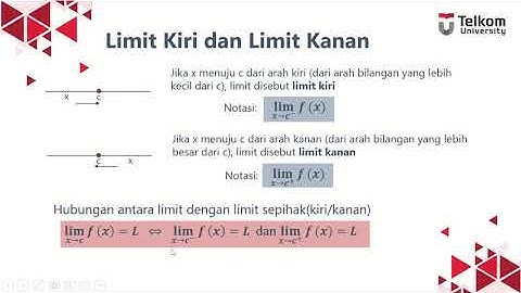 Kalkulus | Limit dan Kekontinuan (Part 3) - Limit Kiri dan Limit Kanan