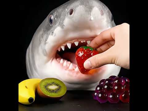 Cutest Shark Glass Fruits Asmr Shorts