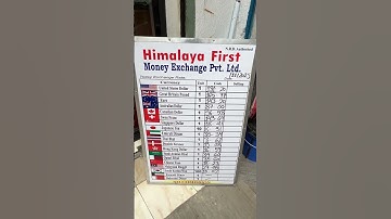 Nepal currency exchange rate on November 30th 2023 in Kathmandu!  #nepal #kathmandu #nepalexchange