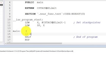 Create new ASM Project IAR-EW
