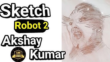 How to draw Akshay kumar ✍️ (Robot 2) Pencil sketch for beginner || Easy drawing || Drawing