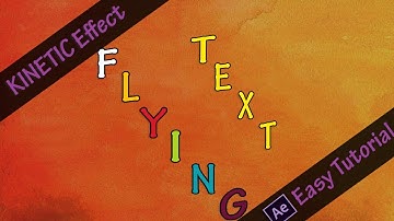 Flying Upside Down Text Animation - After Effect Easy Tutorial