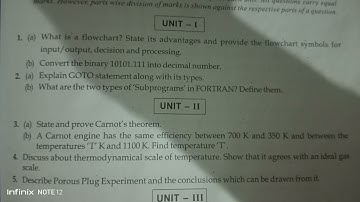 BSC 3rd semester question paper Computer programming and thermodynamics 2020👍👍