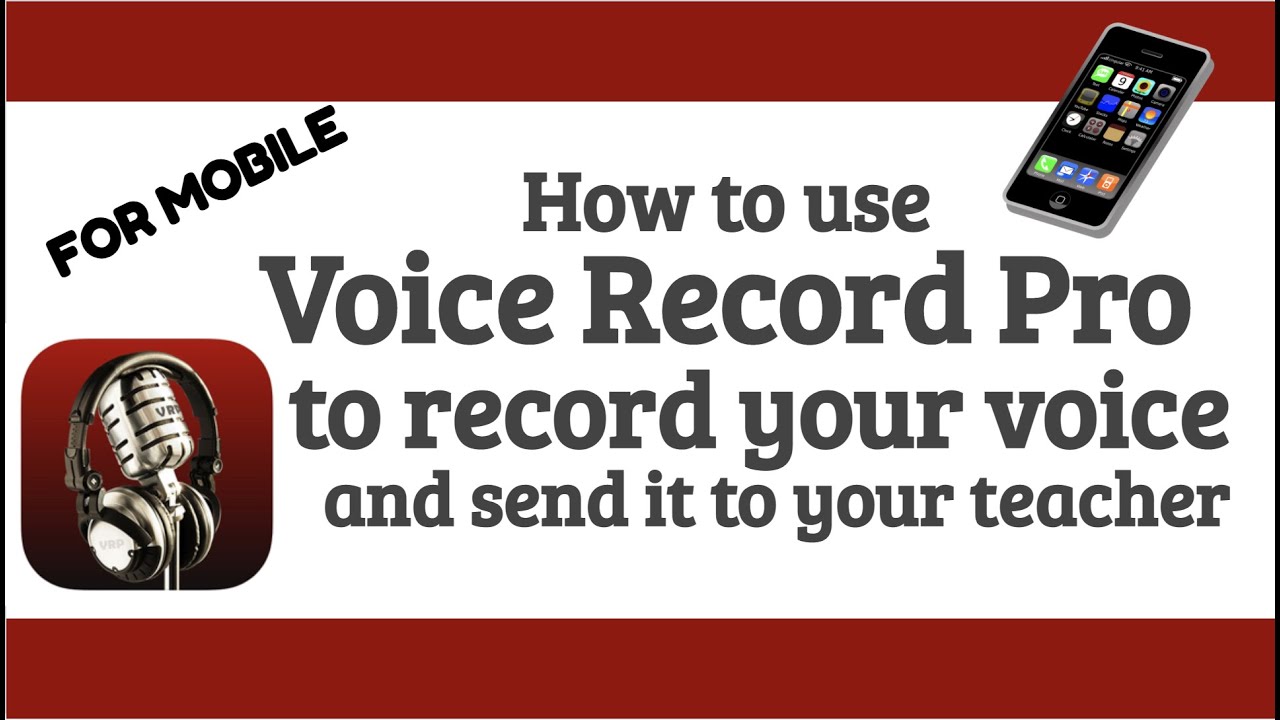 How to use Voice Record Pro