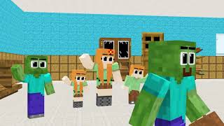 Monster School - R.I.P Zombie Mother - Poor Zombie Family - Minecraft Animation-t #minecraftmemes