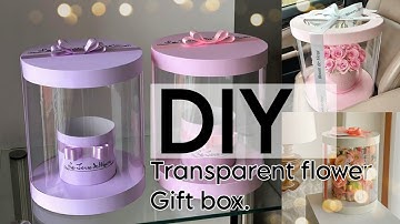 DIY gift box // Diy transparent gift box 😍😍😍