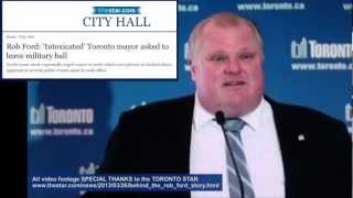 Mayor rob ford calls the toronto star "pathological liars" for their
"intoxication" allegations